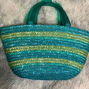 Woven satchel bag